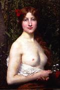 Jules Joseph Lefebvre Half-Length Demi-Nude France oil painting artist